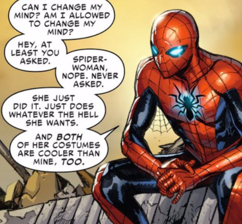 Illustration for article titled Spider-Man Is Totally Okay With Letting Someone Else Be Spider-Man